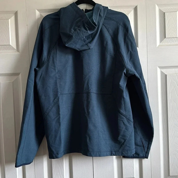 All in Motion | Men’s Soft Shell | Teal/Blue Hooded Jacket | size L - Picture 7 of 8